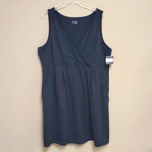 EDDIE BAUER Aster Crossover Black Dress - Size T2XL‎